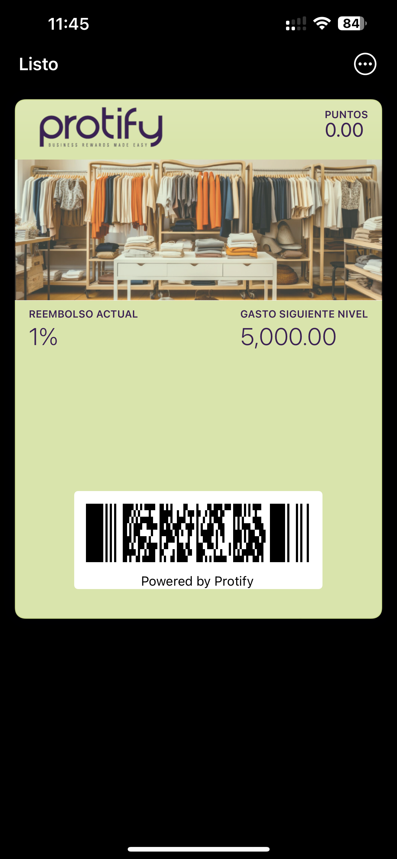 Tarjeta de fidelización