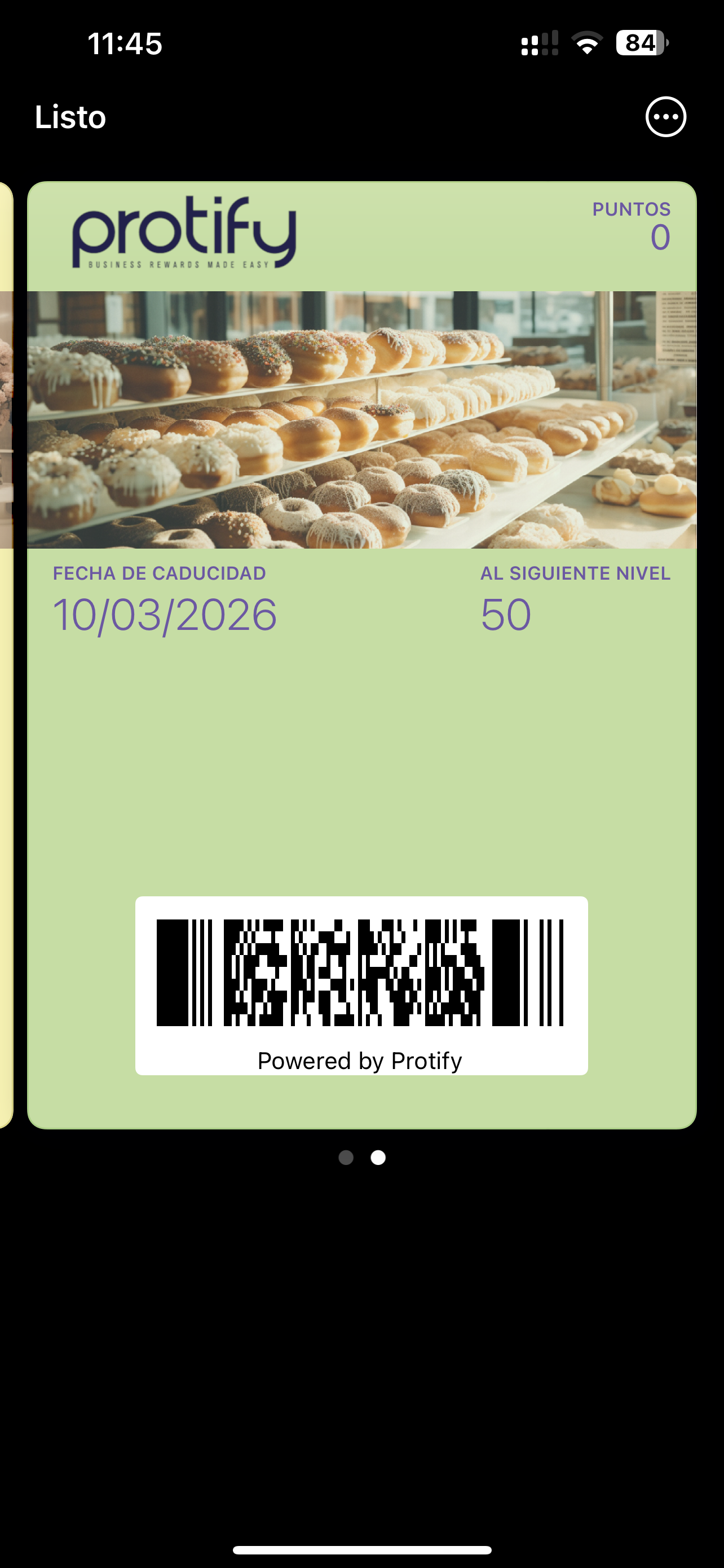 Tarjeta de fidelización